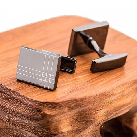 Black Suave Men's Cuff links