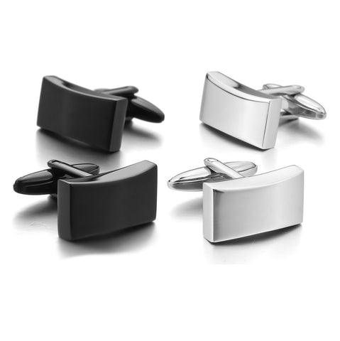 Black Stainless Steel Cufflinks