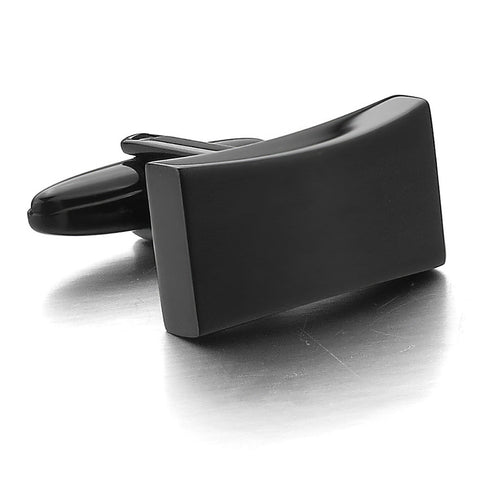 Black Stainless Steel Cufflinks