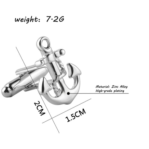 Fashion Anchor Cufflink