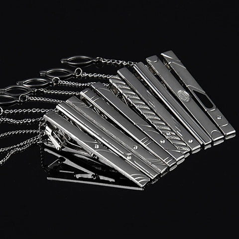 Multi Styles Silver Metal  Tie Clip
