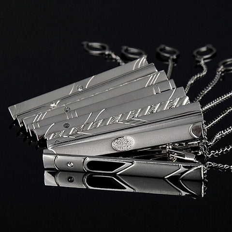 Multi Styles Silver Metal  Tie Clip
