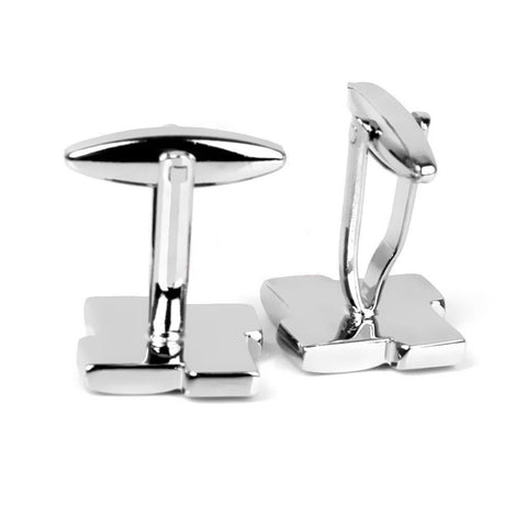 Unique Geometric Men's Cuff Links