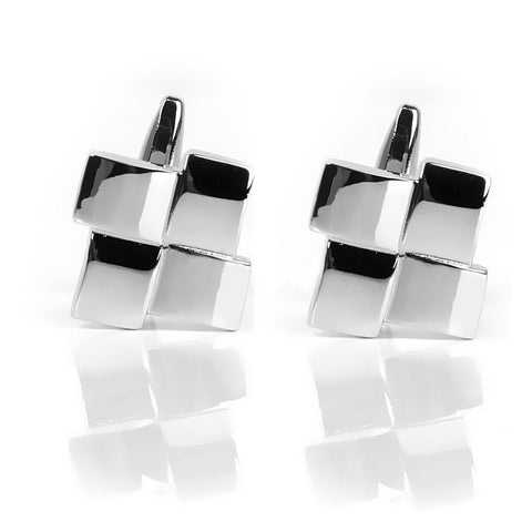 Unique Geometric Men's Cuff Links