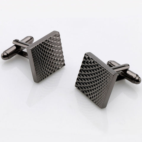 Square Black Business Cufflinks