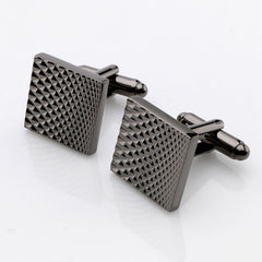 Square Black Business Cufflinks
