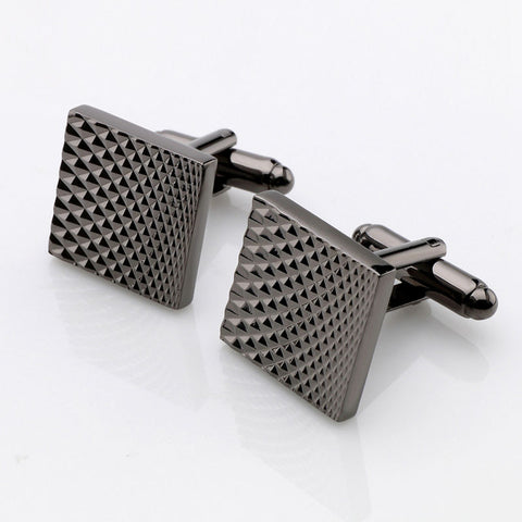 Square Black Business Cufflinks