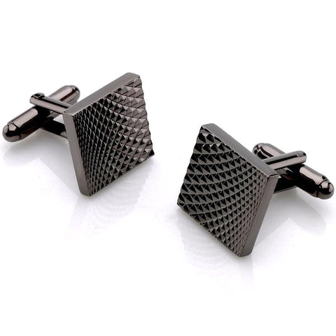 Square Black Business Cufflinks
