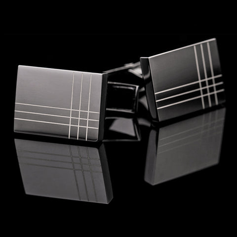 Black Suave Men's Cuff links