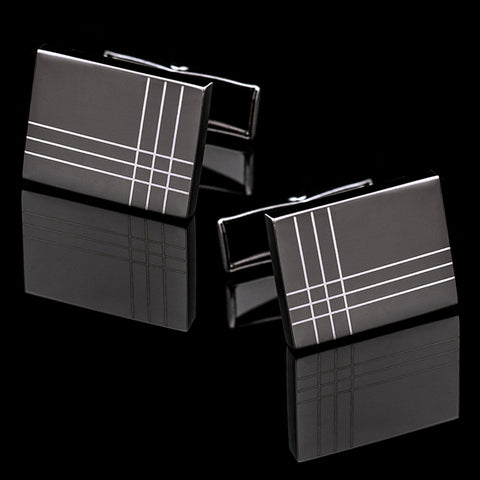Black Suave Men's Cuff links