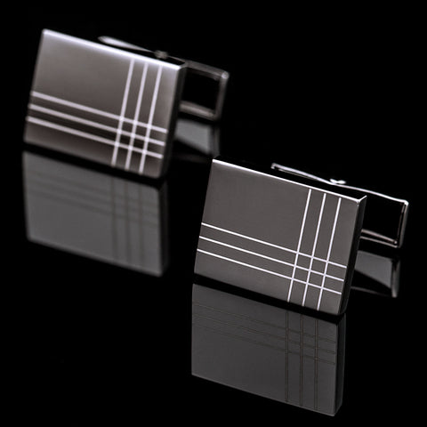 Black Suave Men's Cuff links