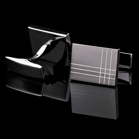 Black Suave Men's Cuff links