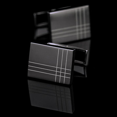 Black Suave Men's Cuff links