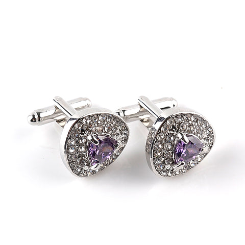Luxury Crystal Cufflinks for Men