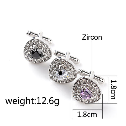 Luxury Crystal Cufflinks for Men