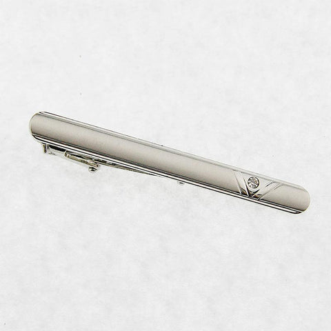 Classic Silver Tone Tie Clip