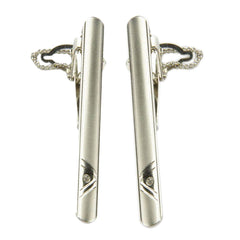 Classic Silver Tone Tie Clip