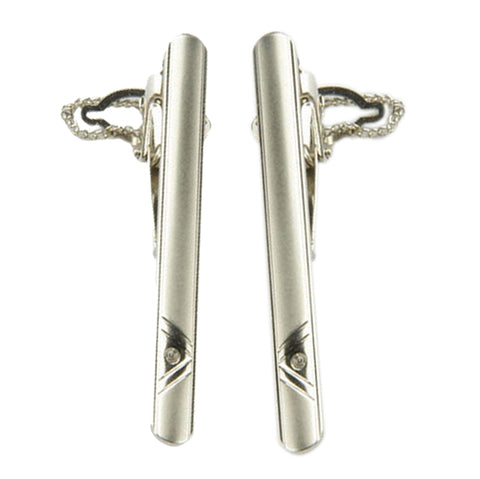 Classic Silver Tone Tie Clip