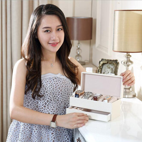 Leather Jewelry Storage Box