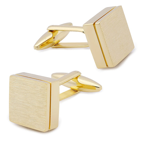 Trendy Square Matte Cuff links