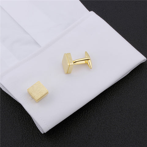 Trendy Square Matte Cuff links