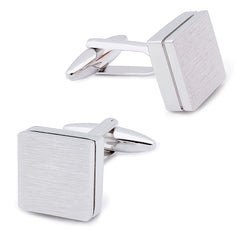 Trendy Square Matte Cuff links