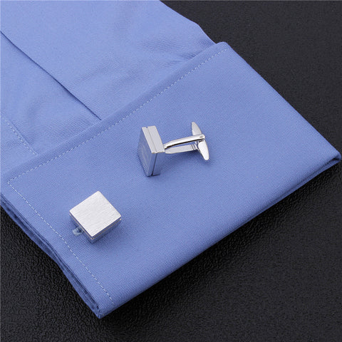 Trendy Square Matte Cuff links