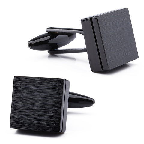 Trendy Square Matte Cuff links
