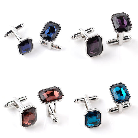 Elegant Crystal Cuffinks