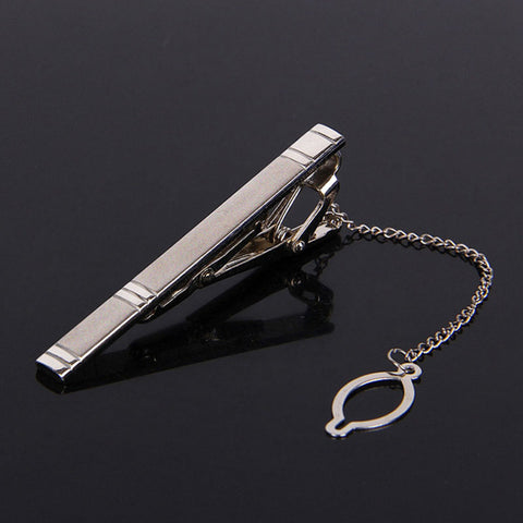Stylish Metal Crystal Tie Clips