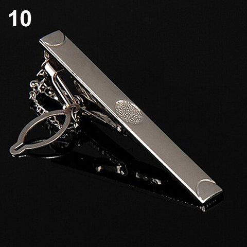 Multi Styles Silver Metal  Tie Clip