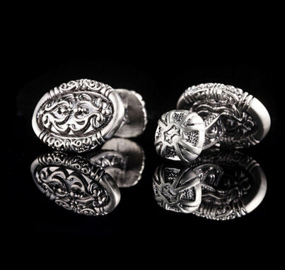 Metal Copper Men's Shirt Cufflinks