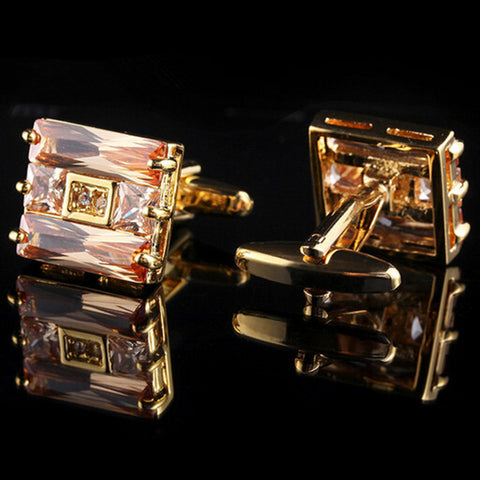 Metal Copper Men's Shirt Cufflinks