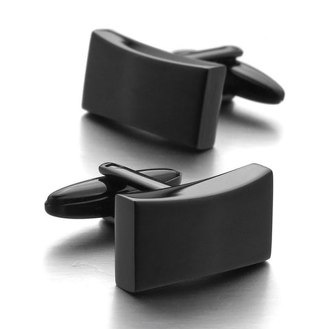 Black Stainless Steel Cufflinks