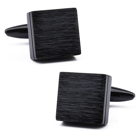 Trendy Square Matte Cuff links