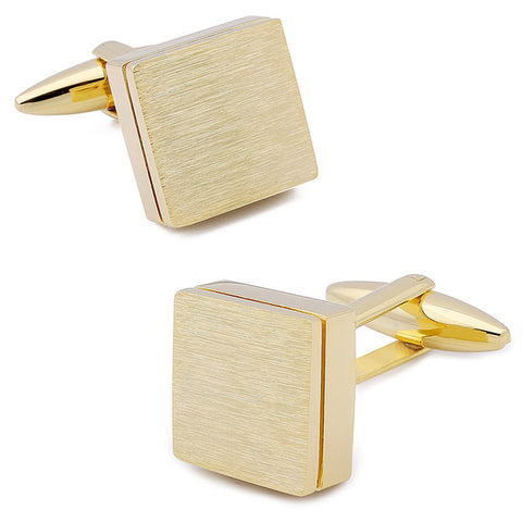 Trendy Square Matte Cuff links