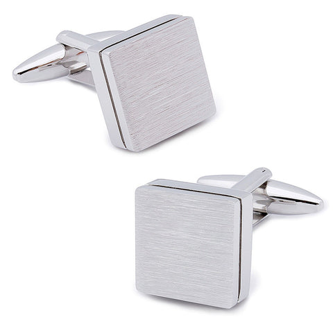 Trendy Square Matte Cuff links