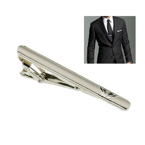 Classic Silver Tone Tie Clip