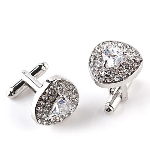 Luxury Crystal Cufflinks for Men